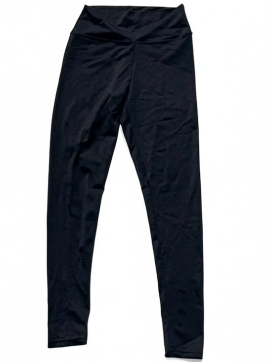 Garage Pants - Black Shiny Full-Length Stretch Leggings